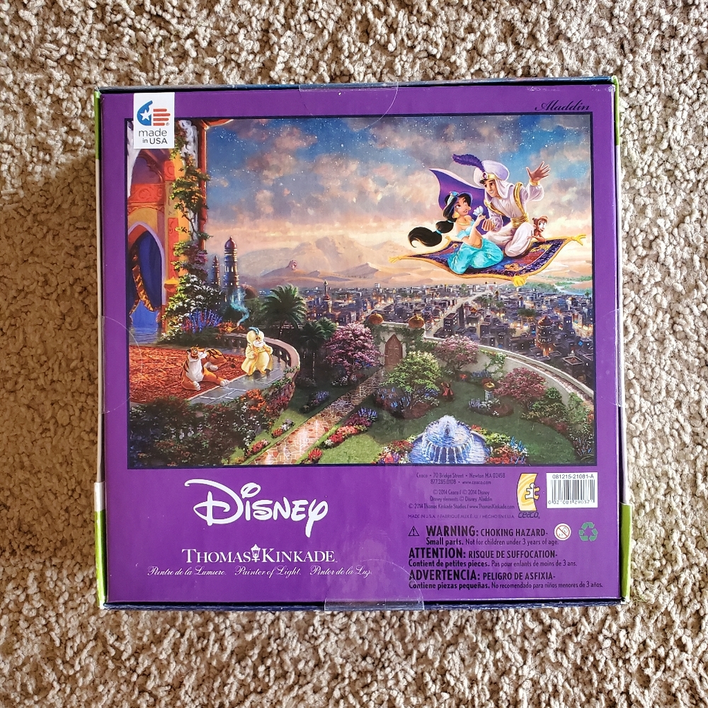 DISNEY THOMAS KINKADE Aladdin Puzzle - Picture 2 of 7